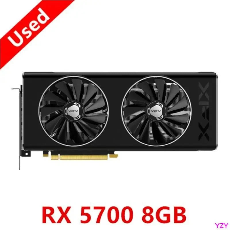 XFX RX 5700XT RX5700 XT 8GB Graphics Card GPU AMD Radeon 5700XT Video Cards RX 5700 XT Desktop PC Screen Card Computer Game Map