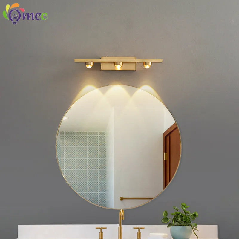 Modern Creative Bathroom Mirror Front Lamp Hotel Mirror Cabinet LED Mirror Lamps Living Room Bedroom Makeup Art Wall Lights Lamp