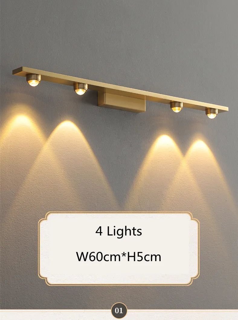 Modern Creative Bathroom Mirror Front Lamp Hotel Mirror Cabinet LED Mirror Lamps Living Room Bedroom Makeup Art Wall Lights Lamp