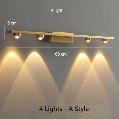 Modern Creative Bathroom Mirror Front Lamp Hotel Mirror Cabinet LED Mirror Lamps Living Room Bedroom Makeup Art Wall Lights Lamp