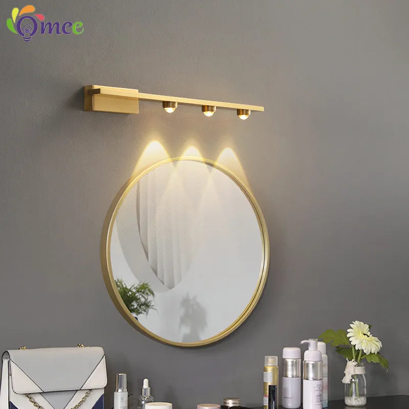 Modern Creative Bathroom Mirror Front Lamp Hotel Mirror Cabinet LED Mirror Lamps Living Room Bedroom Makeup Art Wall Lights Lamp