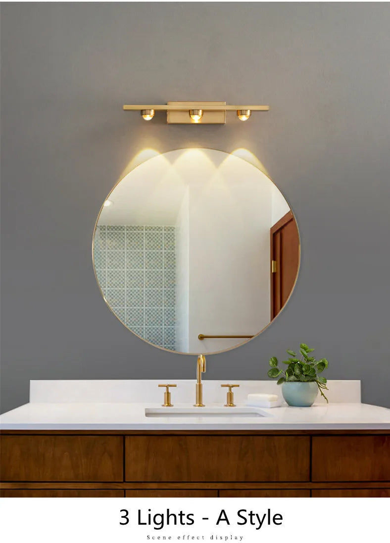 Modern Creative Bathroom Mirror Front Lamp Hotel Mirror Cabinet LED Mirror Lamps Living Room Bedroom Makeup Art Wall Lights Lamp