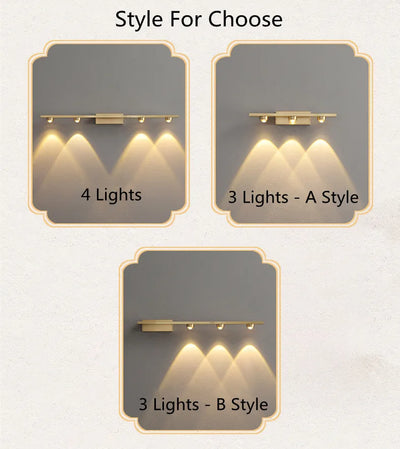 Modern Creative Bathroom Mirror Front Lamp Hotel Mirror Cabinet LED Mirror Lamps Living Room Bedroom Makeup Art Wall Lights Lamp