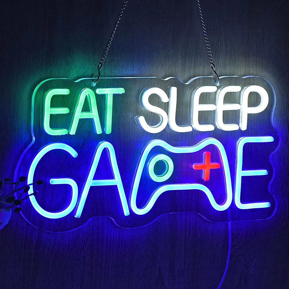 Neon Led Sign Gamer Boy Girl Room Decor Bedroom Wall Hanging Neon Sign Led Light USB Party Decor Birthday Neon Lights Cool Gifts