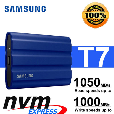 Samsung T7 Shield SSD 1TB 2TB High Speed External Solid State Disk Hard Drive Portable SSD USB 3.2 Gen2 For Desktop Laptop