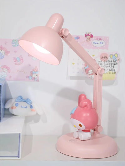 Kawaii Sanrio Cinnamoroll My Melody Cartoon LED Desktop Bedside Desk Lamp Night Light Ornaments Daily Necessities