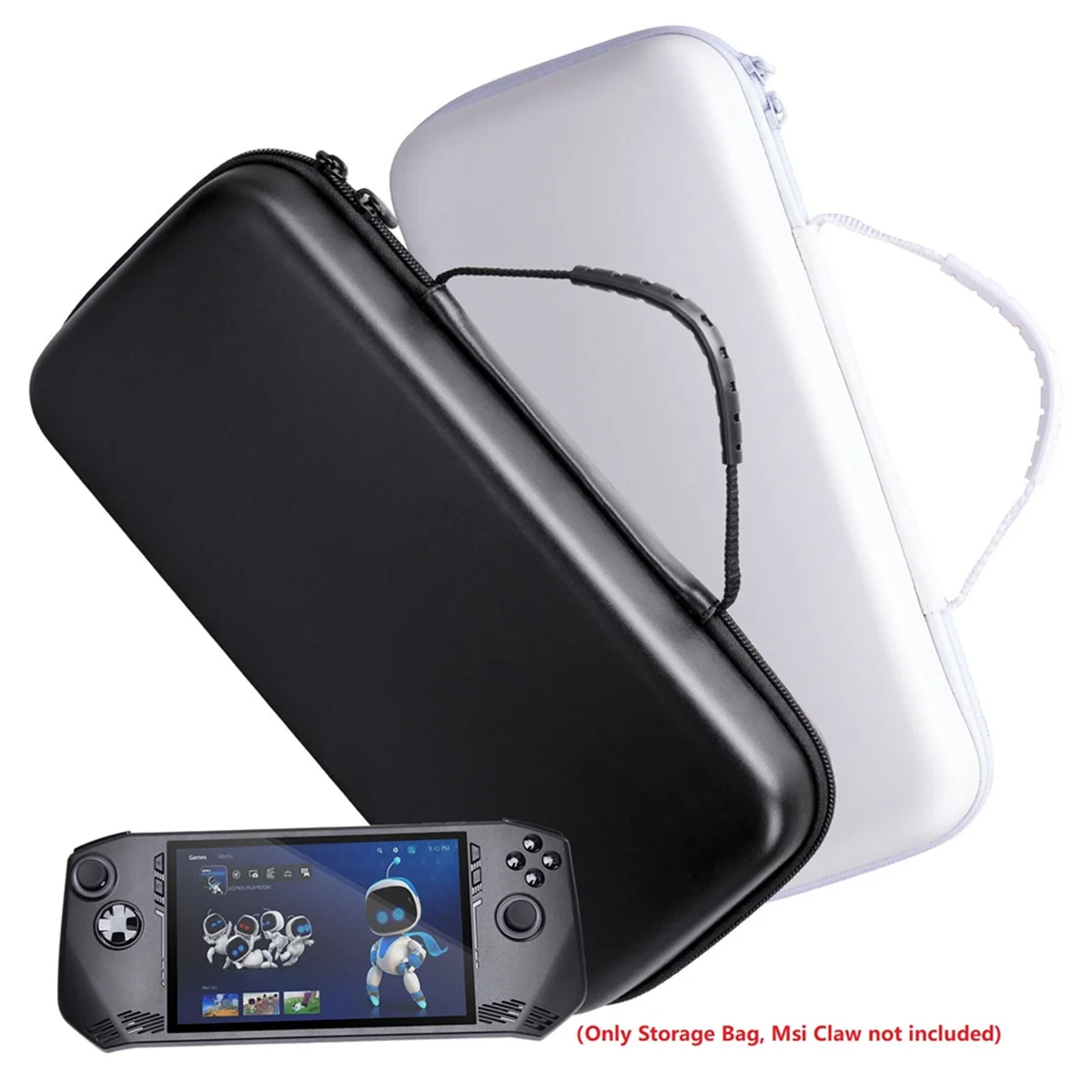 Portable Storage Bag Carrying Case for Claw Game Console EVA Waterproof and Anti Drop Protective Handbag Black