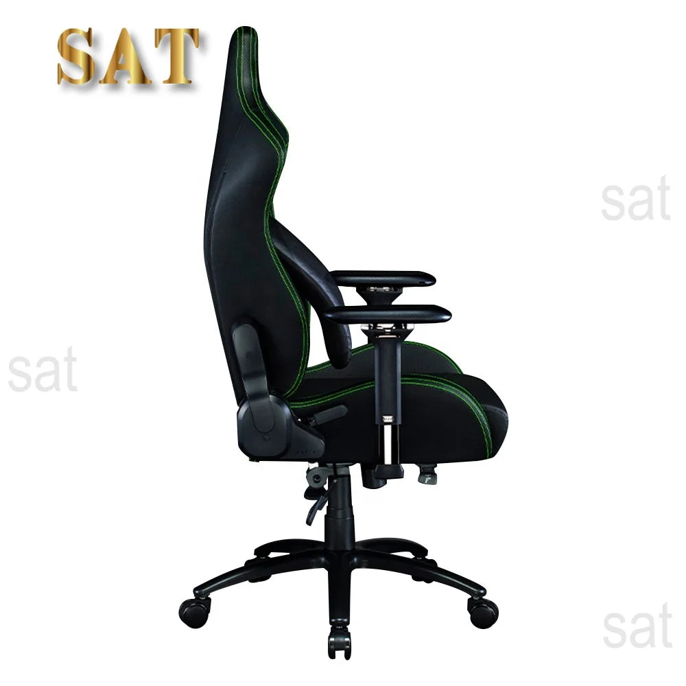 free sample leather XL razer gaming chair black high back computer race chair silla gamer