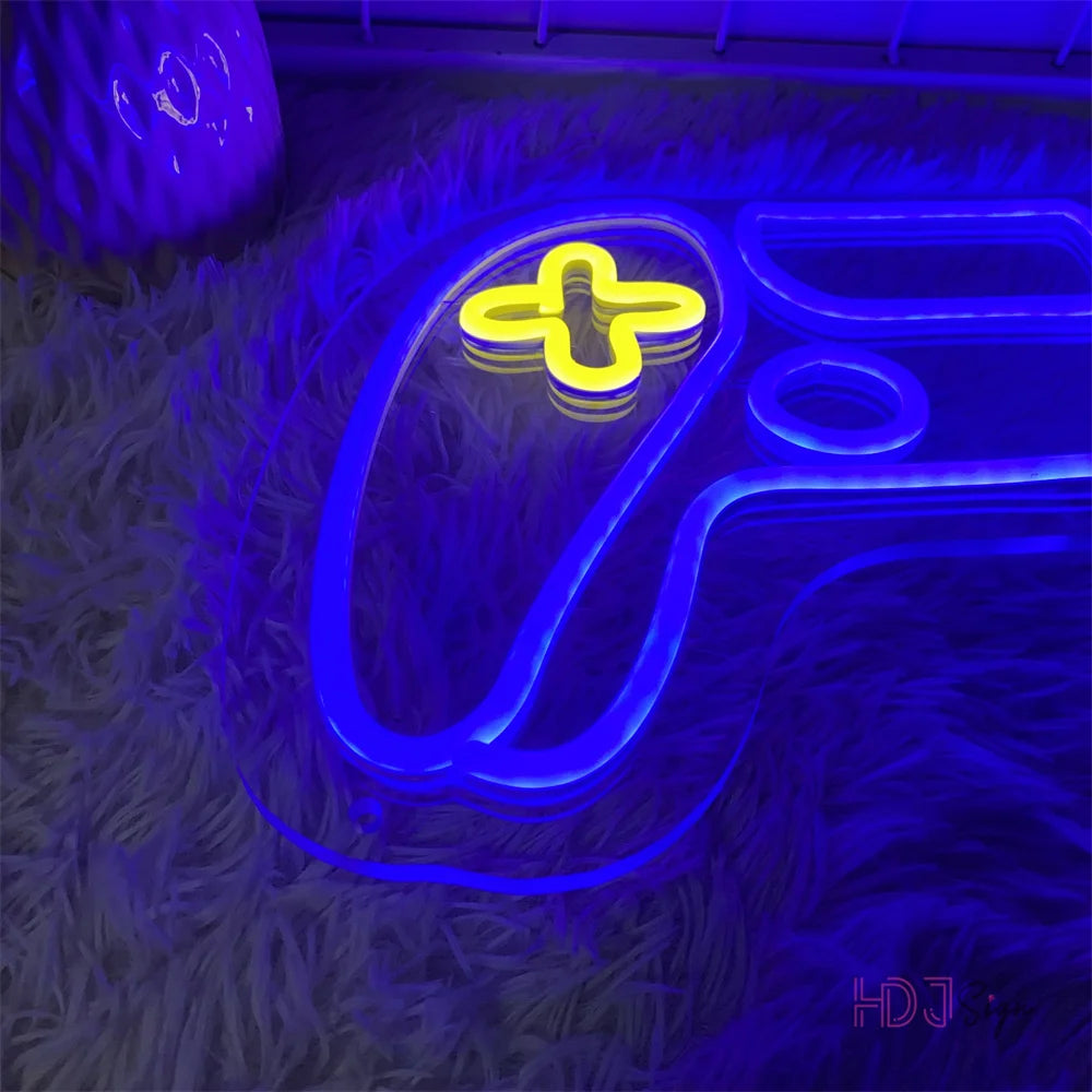 Gaming Neon Led Sign Game Room Bedroom Wall Decor Neon Lights Internet Neon Night Lights Party Bar Club Boys Girls Gamer Signs