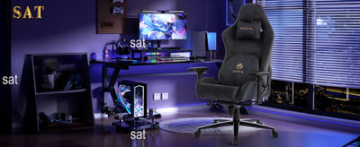 Tank Gaming Chair with Suede Fabric,with 3D-Lumbar Support and 4D-Armrests,400LBS Capacity Video Gaming Chair for Adult chairs