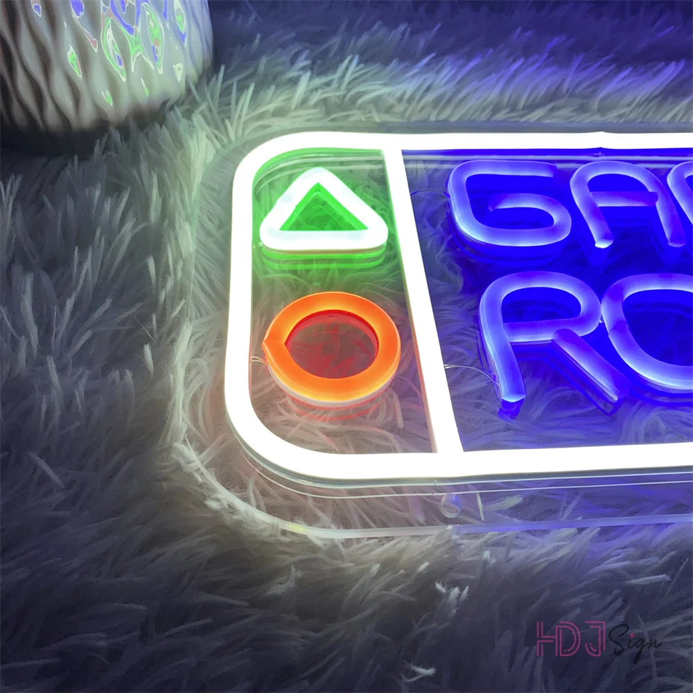 Gaming Neon Led Sign Game Room Bedroom Wall Decor Neon Lights Internet Neon Night Lights Party Bar Club Boys Girls Gamer Signs