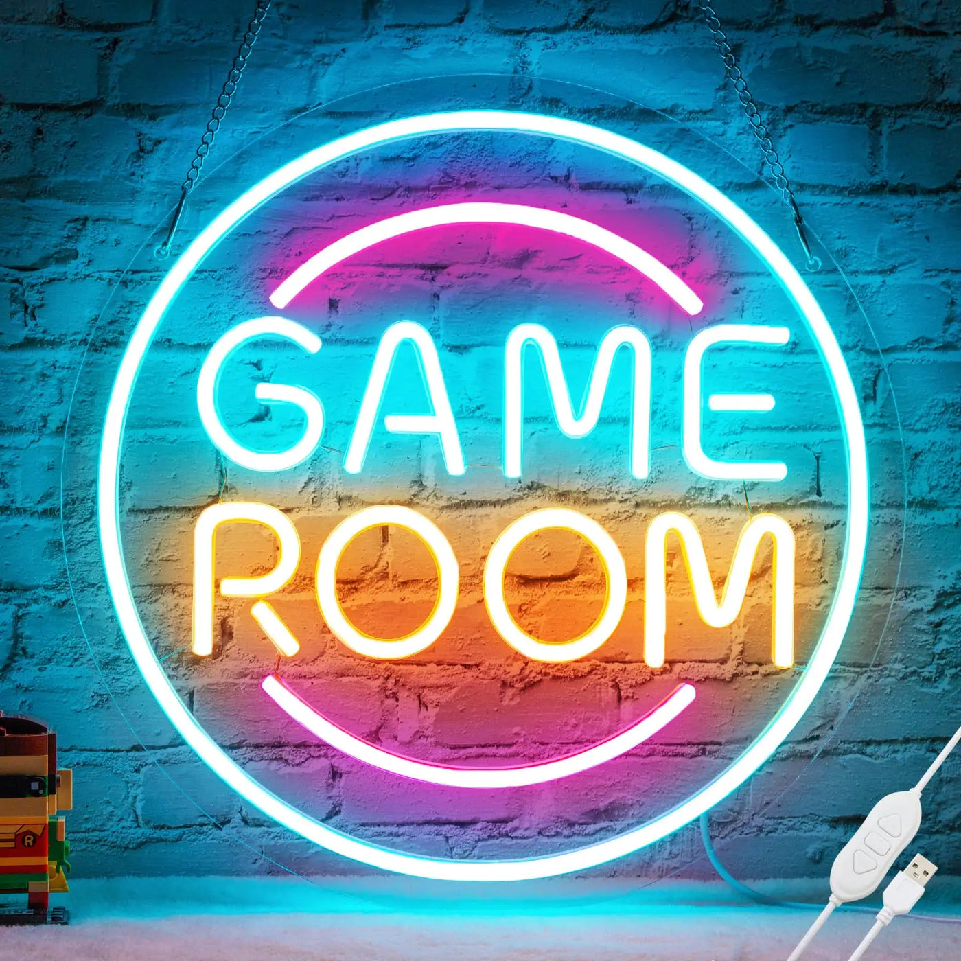 Game Zome Neon Sign LED Wall Decor USB Powered  Acrylic For Gaming Lighting Bedroom Bedside Wall Decor Gamer Party Birthday Gift