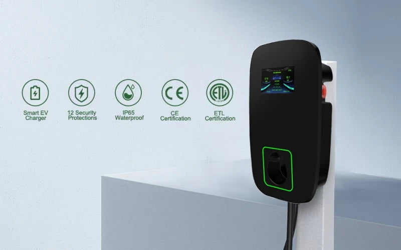 EV Charger 32A 7KW Electric Vehicle Car Charger EVSE Wallbox 11KW 22KW 3Phase Type2 / Type1 Cable IEC62196-2 Socket APP Control