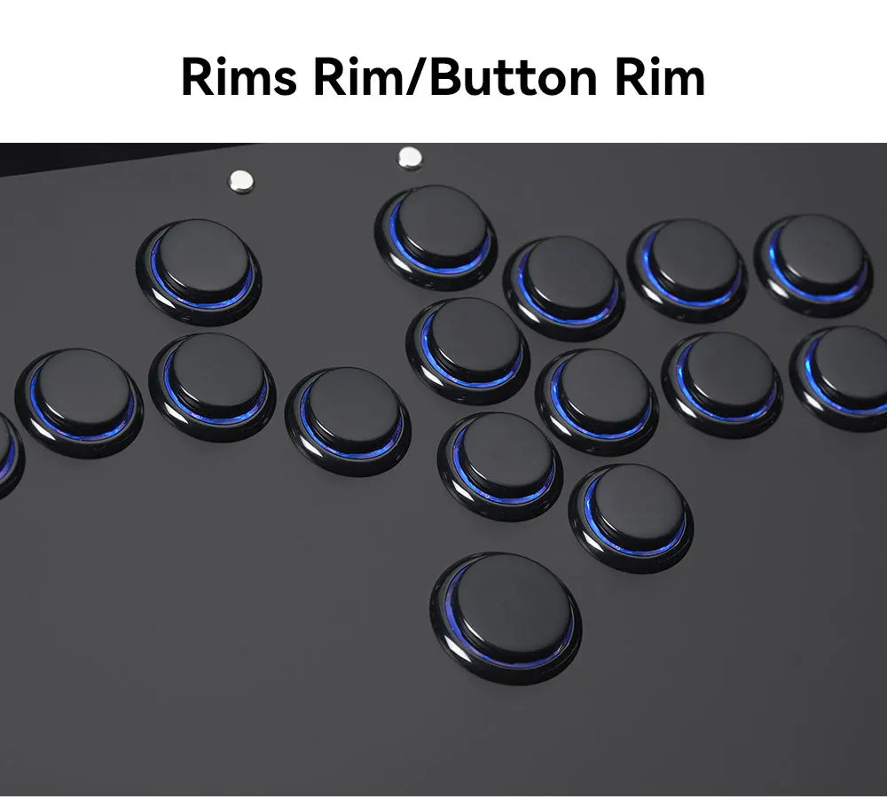 Haute42- COSMOX Hitbox Fighting Gaming Joystick For PC/PS3/PS4/PS5/XBOX Switch Steam Leverless Controller Rims Rim Button Rim