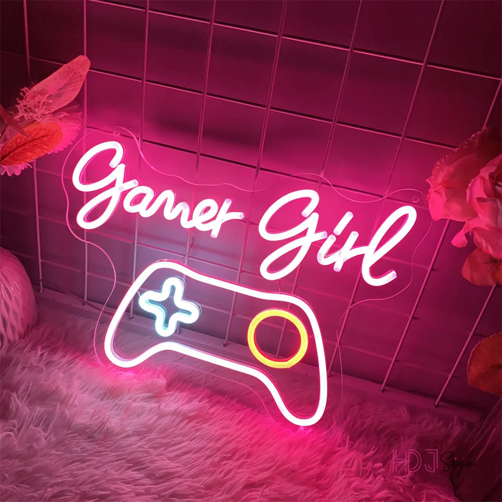 Gaming Neon Led Sign Game Room Bedroom Wall Decor Neon Lights Internet Neon Night Lights Party Bar Club Boys Girls Gamer Signs