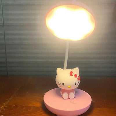 Kawaii Sanrio Cinnamoroll My Melody Cartoon LED Desktop Bedside Desk Lamp Night Light Ornaments Daily Necessities