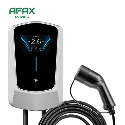 AFAX EV Charger Type 2 IEC62196-2 APP Wifi Control 21KW 3 Phase Electric Vehicle Car Charging Station EVSE Wall Box with Cable