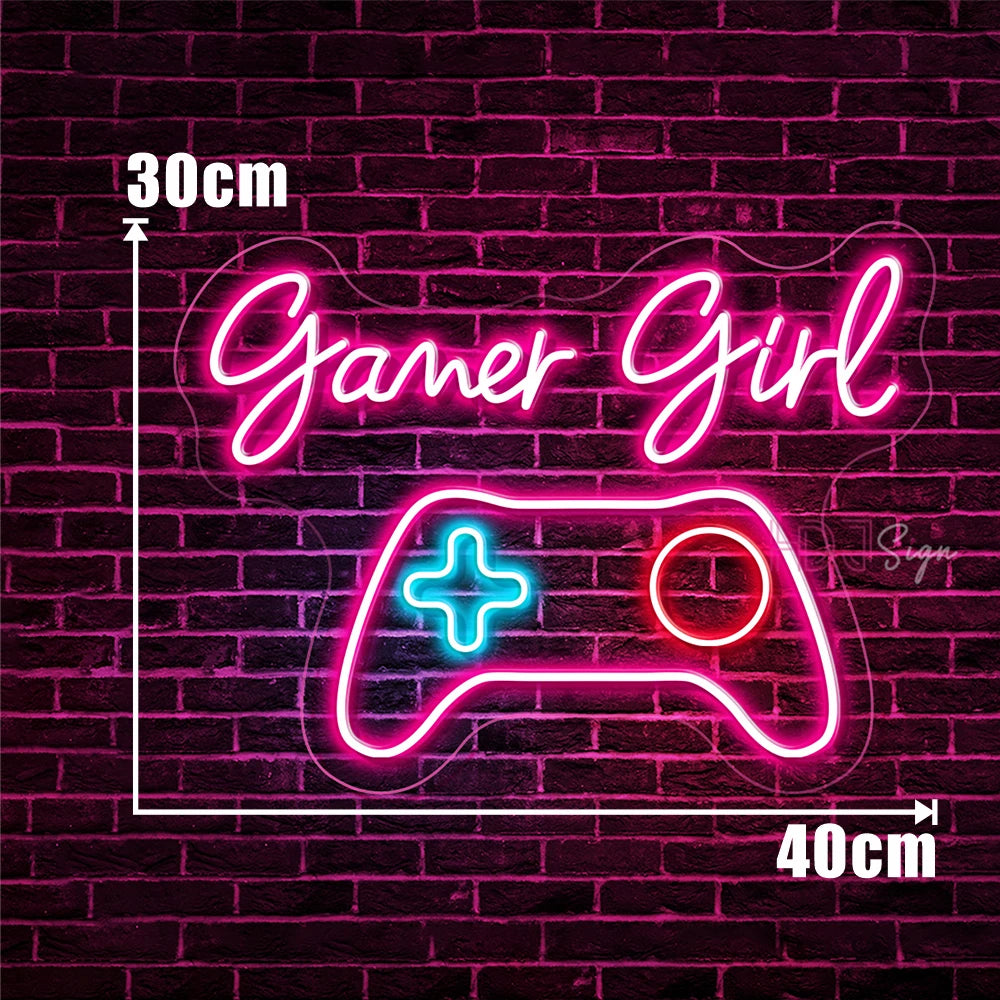 Neon Led Sign Gamer Boy Girl Room Decor Bedroom Wall Hanging Neon Sign Led Light USB Party Decor Birthday Neon Lights Cool Gifts