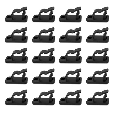 Untoom 20pcs Cable Organizer Clips Cable Management Wire Manager Cord Holder USB Charging Data Line Winder Wall Mounted Hook