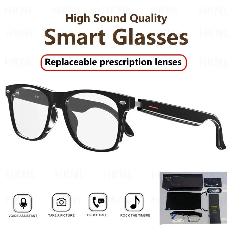 Control Camera Smart Music Sunglasses Earphones Wireless Bluetooth Headset HIFI Sound Headphone Driving Glasses Hands-free Call