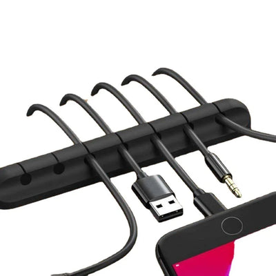 Cable Organizer Management Wire Holder Flexible USB Cable Winder Tidy Silicone Clips For Mouse Keyboard Earphone Protector