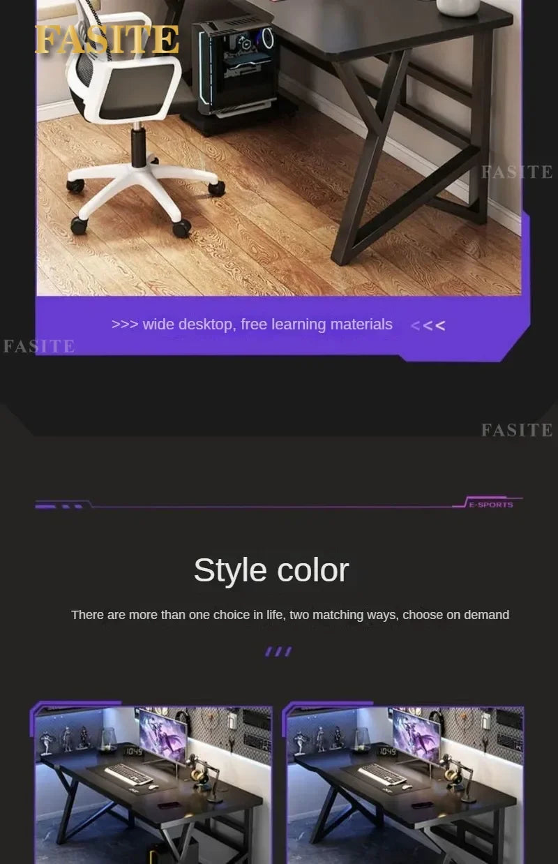 Desktop Gaming Tables Light Luxury Computer Desks Bedroom Desk Simple Office Desk and Chair Set Home Wooden Study Table