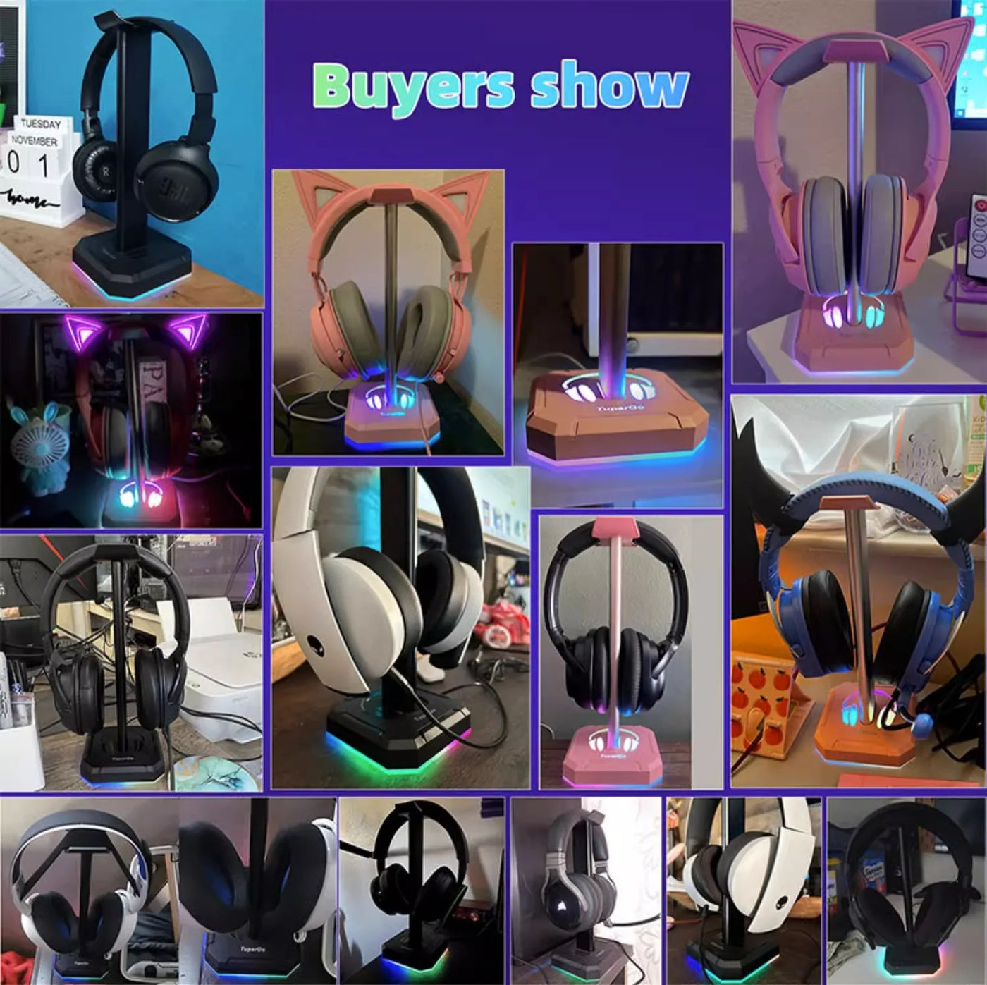 Headset Stand for Gaming Headsets Creative Earphone Holder Display Headphone Stand Desk Gaming Headphone Stand Headset Stand