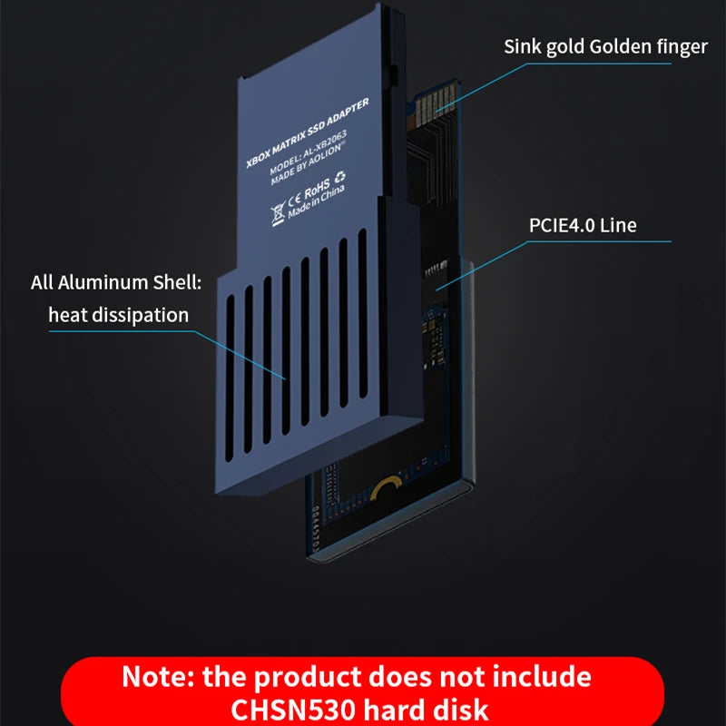 M2 Expansion Card For Xbox Series-X/S External Console Hard Drive Conversion Box M.2 NVME 2230 SSD Adapter Storage Card Box