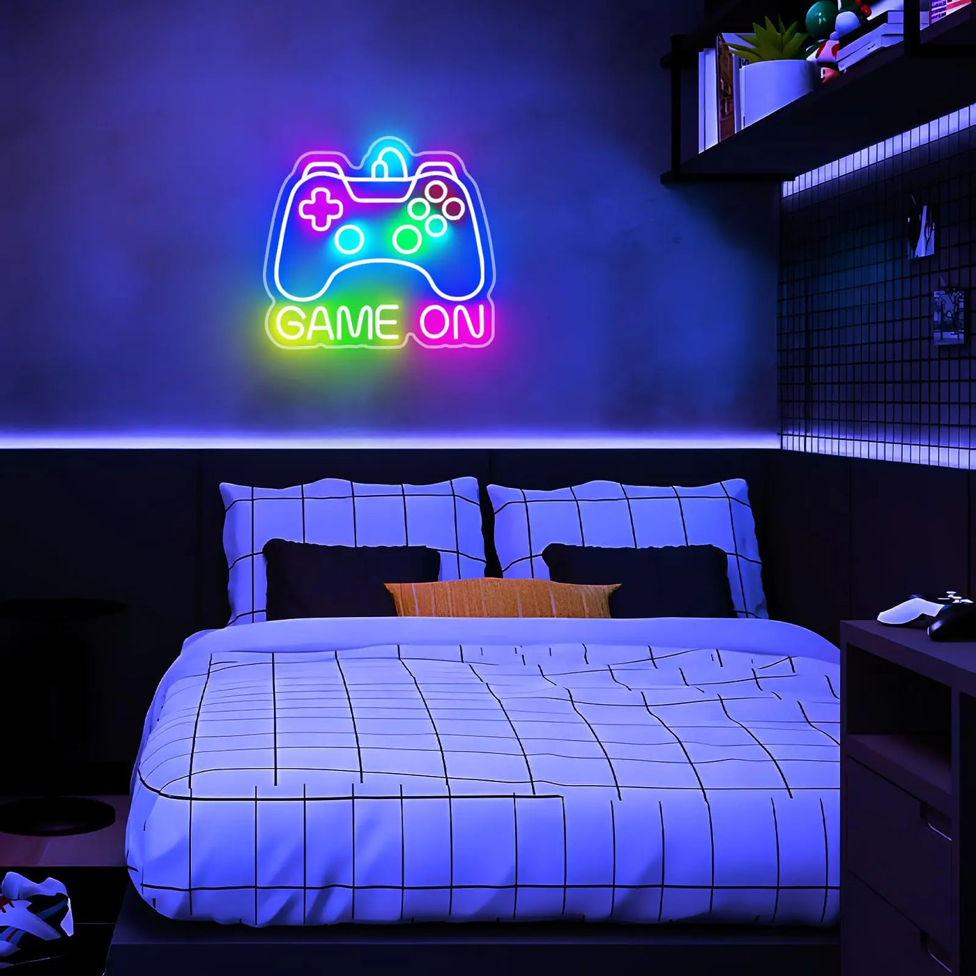 Game Zome Neon Sign LED Wall Decor USB Powered  Acrylic For Gaming Lighting Bedroom Bedside Wall Decor Gamer Party Birthday Gift