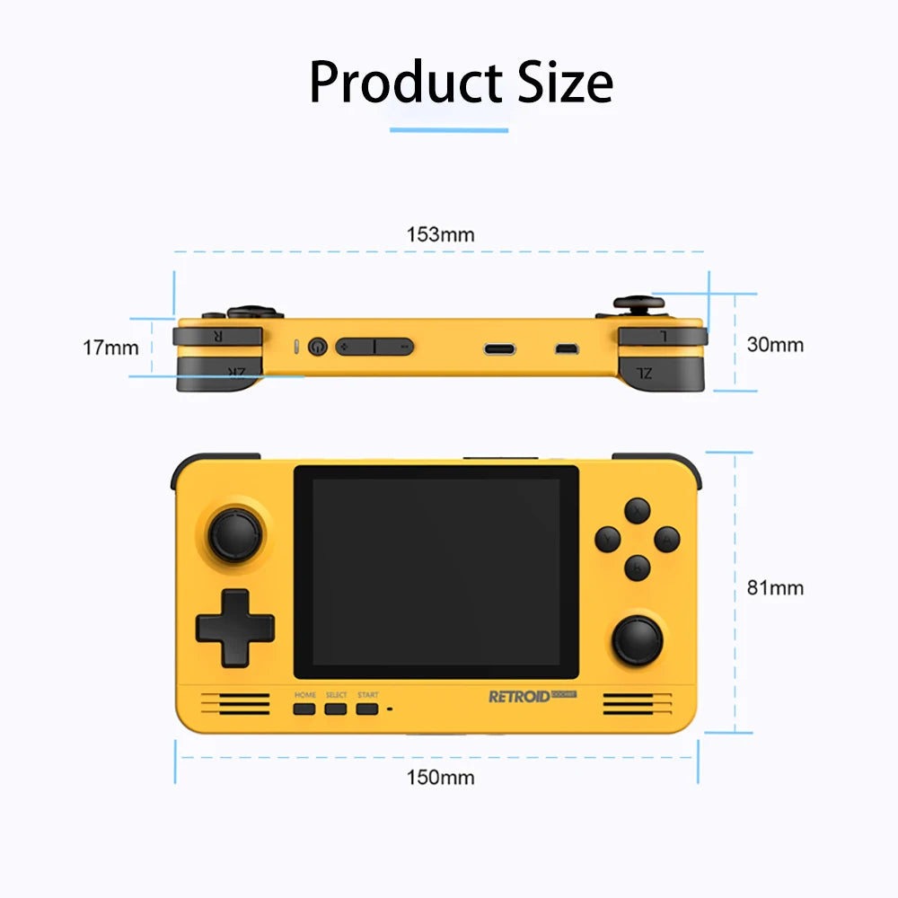 New Arrival Retroid Pocket 2 Retro Game Pocket Console 3.5-inch IPS Screen Android Gaming System Switching 3D Games Handheld