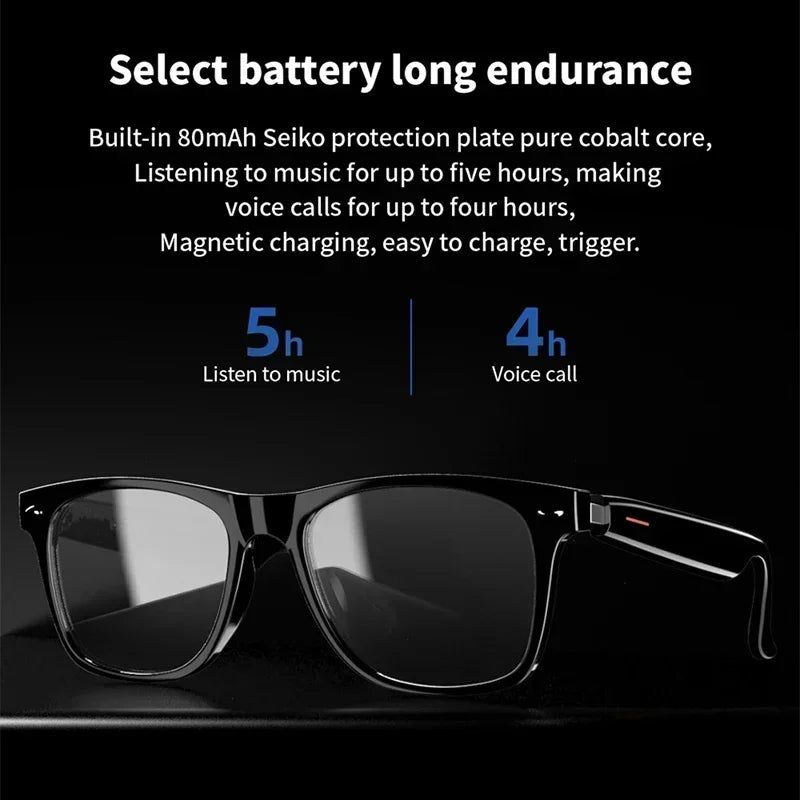 Control Camera Smart Music Sunglasses Earphones Wireless Bluetooth Headset HIFI Sound Headphone Driving Glasses Hands-free Call