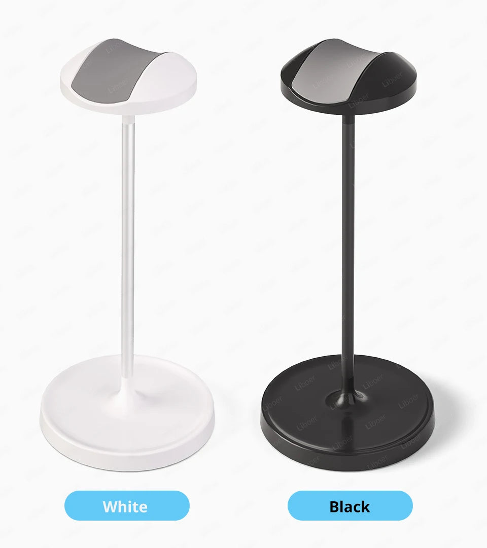 Headphone Stand for Desk Universal Gaming Headset Holder Aluminuim Rod Plastic Stable Base Earphone Stand Black White Support