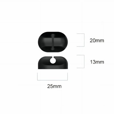 Grwibeou Cable Organizer Silicone USB Cable Winder Desktop Tidy Management Clips Cable Holder For Mouse Headphone Wire Organizer