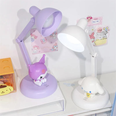 Kawaii Sanrio Cinnamoroll My Melody Cartoon LED Desktop Bedside Desk Lamp Night Light Ornaments Daily Necessities