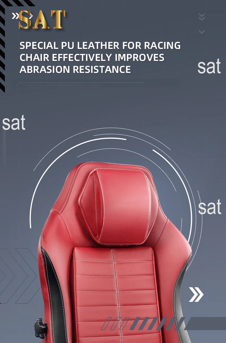 High Quality PU Leather Reclining Gaming Chair Adjustable Ergonomic Master Gamer Chair For Games