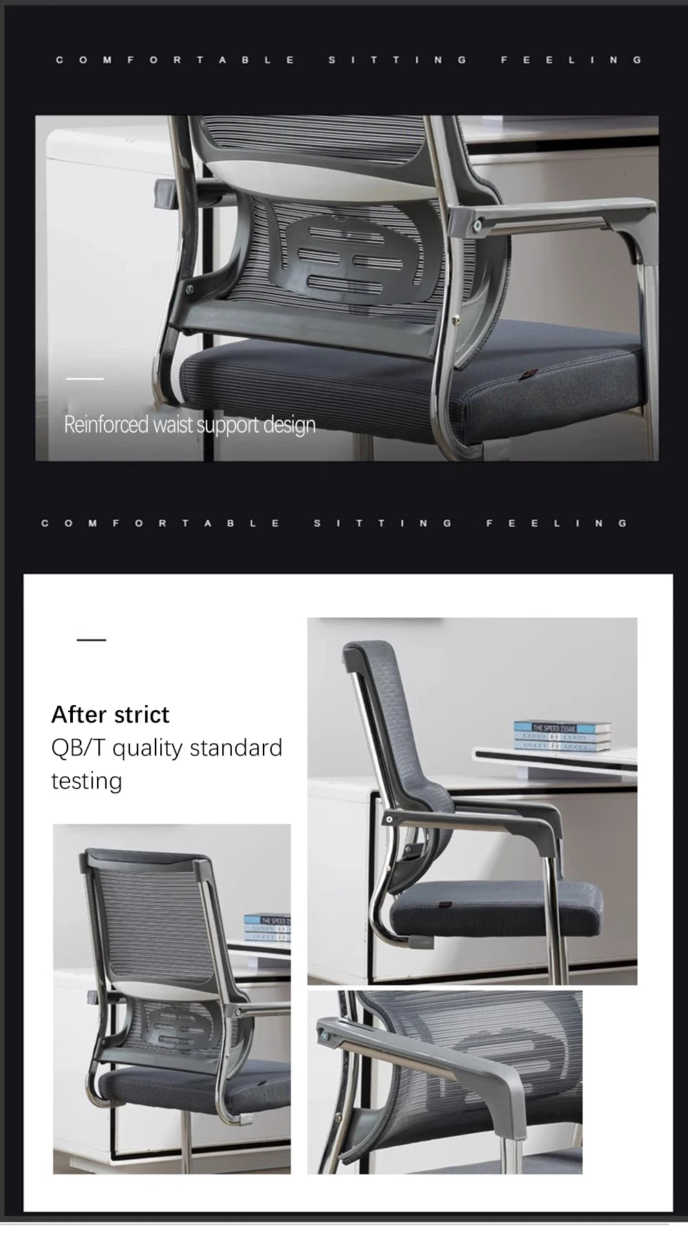 Comfortable Conference Chair with Arch-Shaped Design for Long Sitting Sessions,ergonomic,Arch-Shaped Gaming Chair Computer Chair