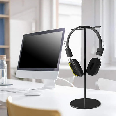 Aluminum Double Headphone Stand For Desk PC Gaming Headsets Holder, Headphones Stand, Hanger Desk Display,Dual Balance