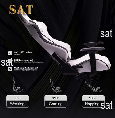 Wholesale White Synthetic Leather PP Adjustable Armrest Blanca Silla Gamer Gaming Chair