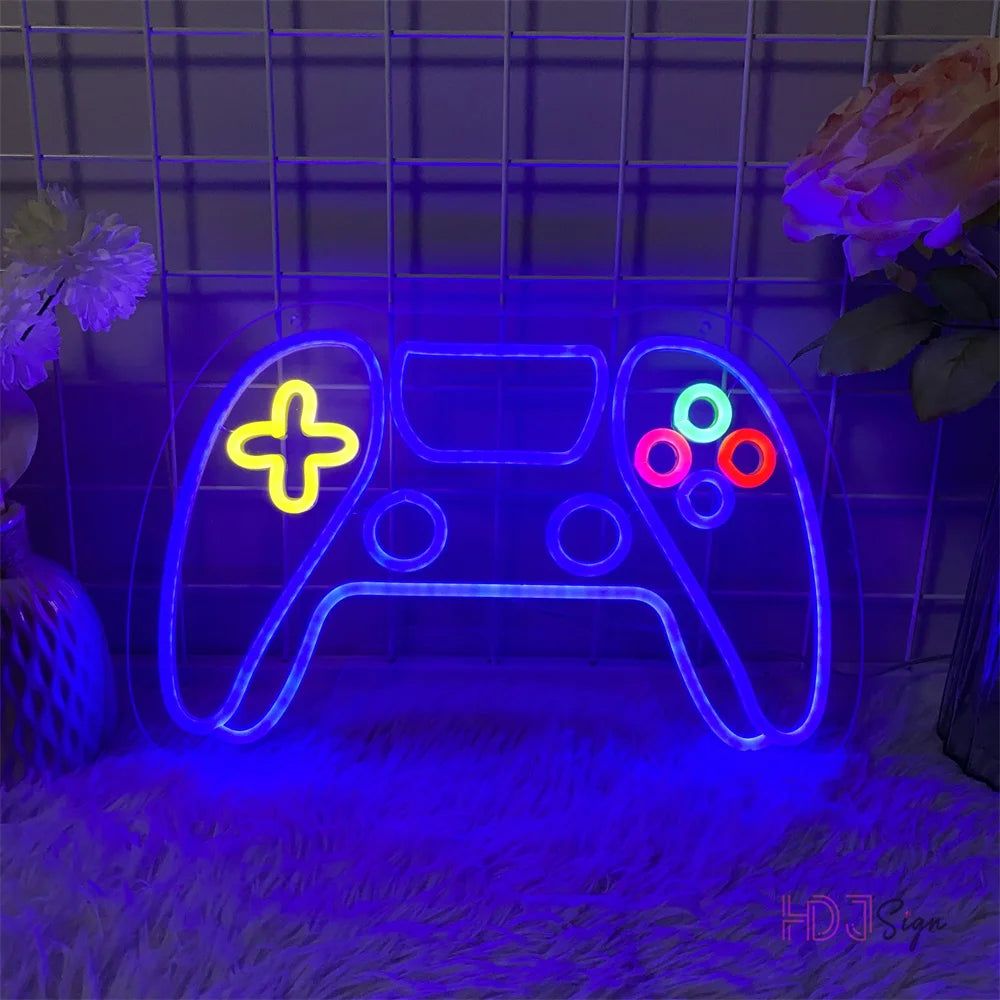 Gaming Neon Led Sign Game Room Bedroom Wall Decor Neon Lights Internet Neon Night Lights Party Bar Club Boys Girls Gamer Signs