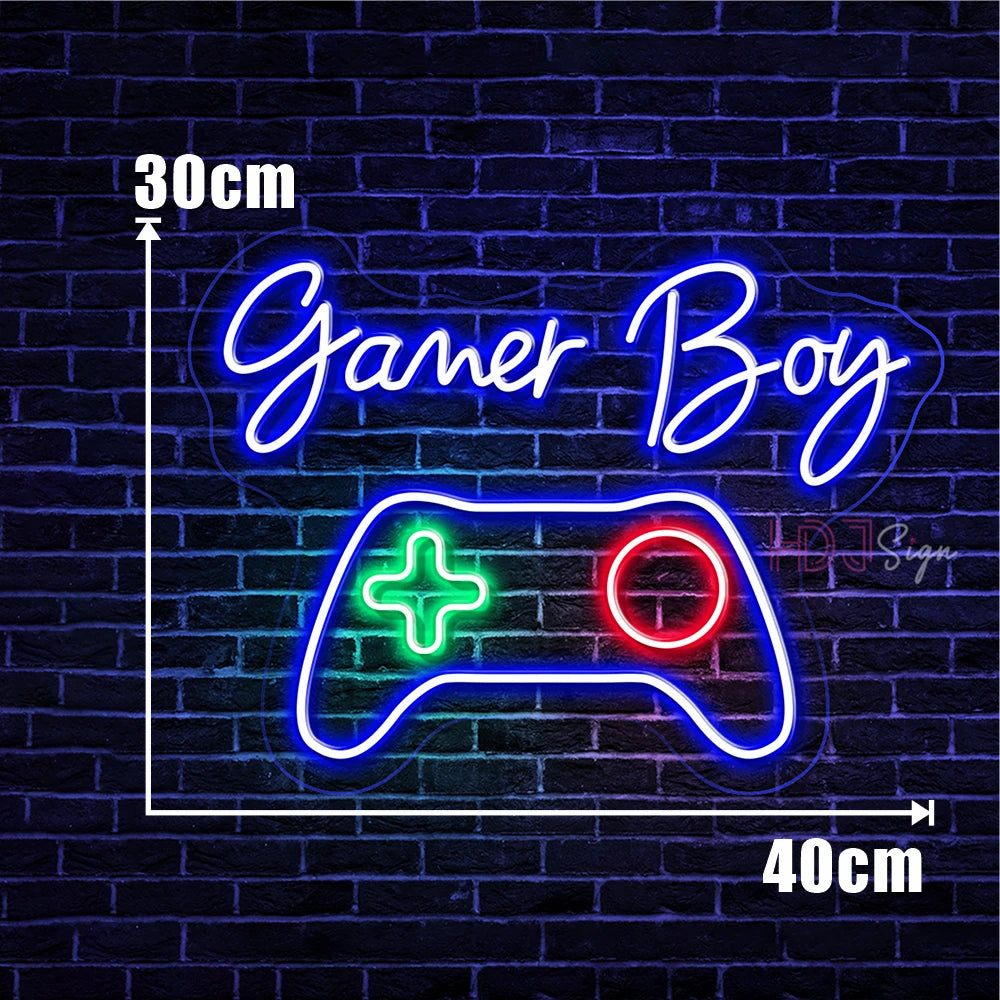 Neon Led Sign Gamer Boy Girl Room Decor Bedroom Wall Hanging Neon Sign Led Light USB Party Decor Birthday Neon Lights Cool Gifts