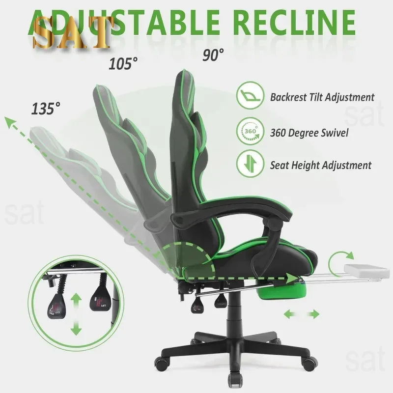 Ferghana E-Sports Chair,Green Gaming ,Office Computer