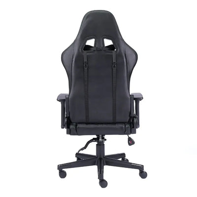 YYHCRazer Swivel Gaming Chair with Massage Feature Foldable Cooling PU Leather Iron Synthetic Leather PVC Convertible with Footr