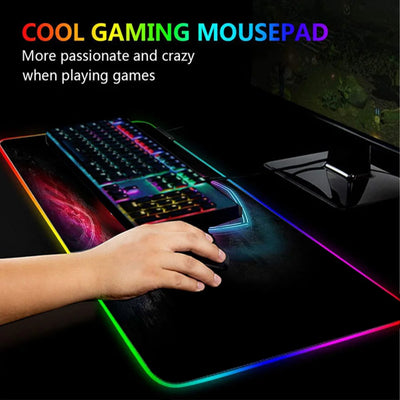 Led Light Mats Gamepad Extra Large Mouse Pad 120x60cm Speed Setup Gaming Desk Mat Notebooks Gamer Mousepad Dragon ROG Rgb for Pc