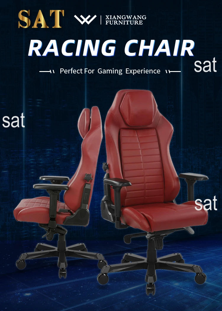 High Quality PU Leather Reclining Gaming Chair Adjustable Ergonomic Master Gamer Chair For Games