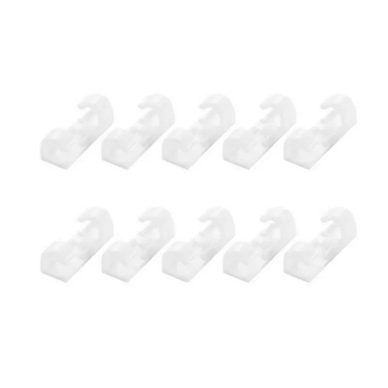 20PCS Cable Clips Organizer Self-Adhesive Drop Wire Holder Cord Management Tidy Fixed Clamp for TV PC Wire Cable Home Office