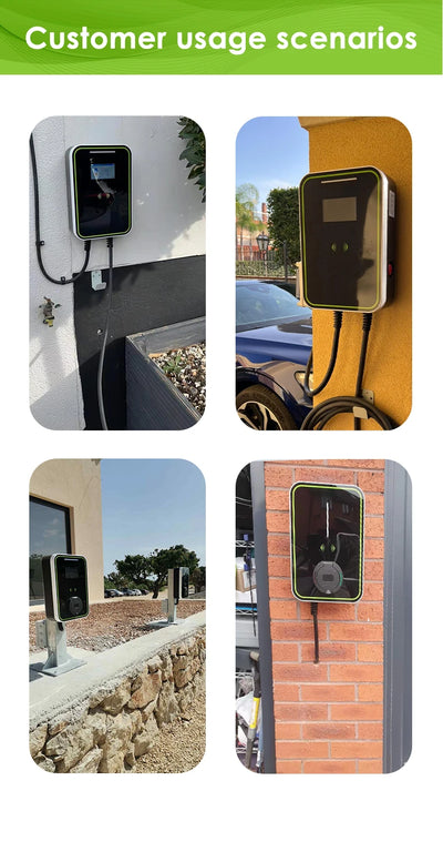 Andalung EV Charging Station 7Kw 1P With APP Wifi Control  32A Type2 GBT Electric Vehicle Car Charger EVSE Wallbox Wall Mount