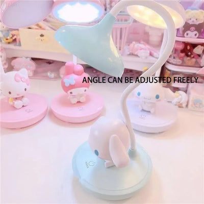 Kawaii Sanrio Cinnamoroll My Melody Cartoon LED Desktop Bedside Desk Lamp Night Light Ornaments Daily Necessities