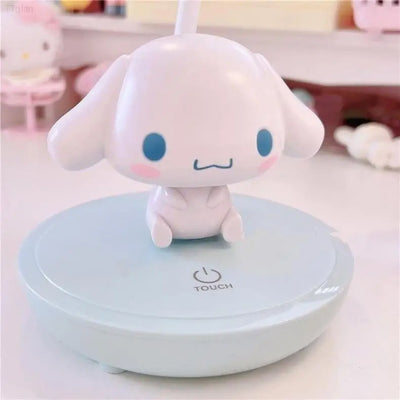 Kawaii Sanrio Cinnamoroll My Melody Cartoon LED Desktop Bedside Desk Lamp Night Light Ornaments Daily Necessities