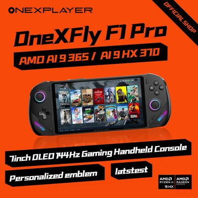 Latest Onexplayer ONEXFLY F1 PRO AMD AI 9 365 AI 9 HX370 7 Inch Wins Gaming Console Handheld Console Notebook Laptop Portable