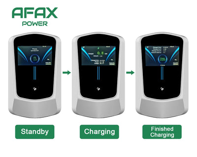 AFAX EV Charger Type 2 IEC62196-2 APP Wifi Control 21KW 3 Phase Electric Vehicle Car Charging Station EVSE Wall Box with Cable